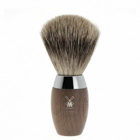 Pamatuf Fine Badger cu par de bursuc si maner lemn stejar mlastina 281H873